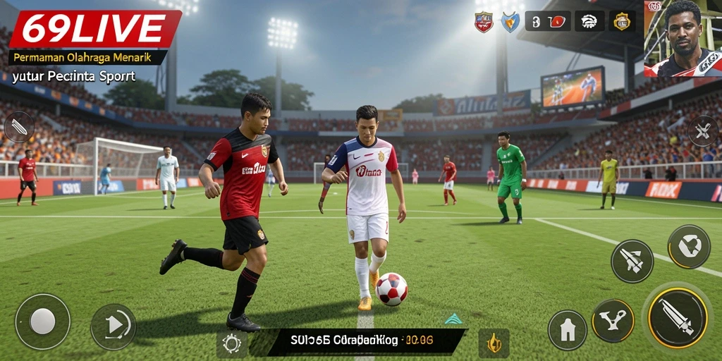 Gameplay seru dalam olahraga yang menegangkan di 69LIVE.