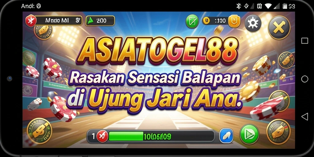 Screenshot menunjukkan intensitas balapan dan grafis yang menarik di ASIATOGEL88.