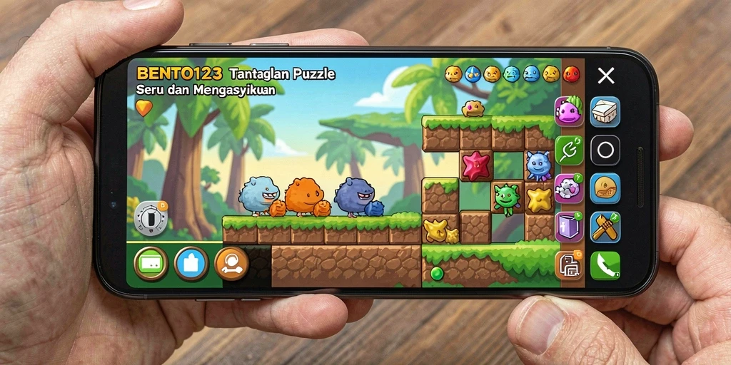 Tampilan utama gameplay BENTO123 dengan berbagai puzzle menarik.