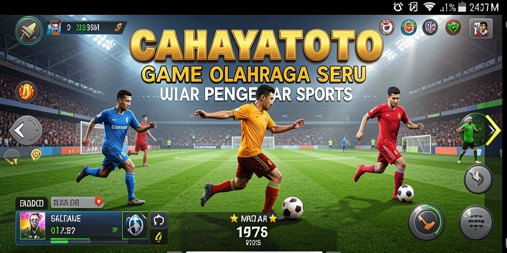 Tampilan gameplay CAHAYATOTO dengan aksi olahraga yang mendebarkan.