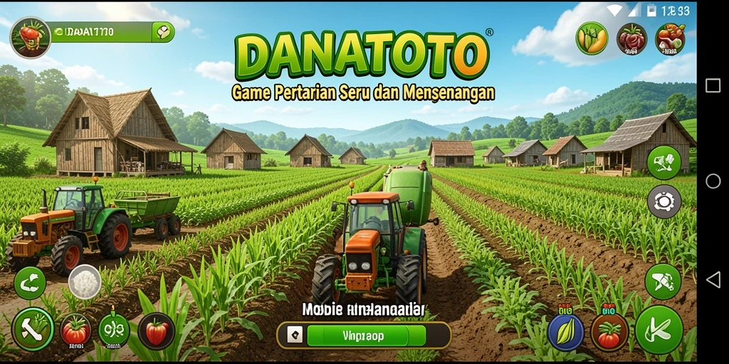 Tampilan gameplay pertanian yang menarik di DANATOTO.