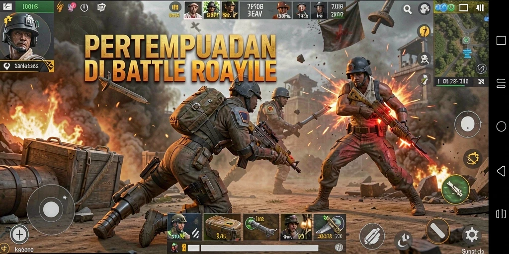 Screenshot menunjukkan pemain sedang dalam pertempuran epik di FO8.