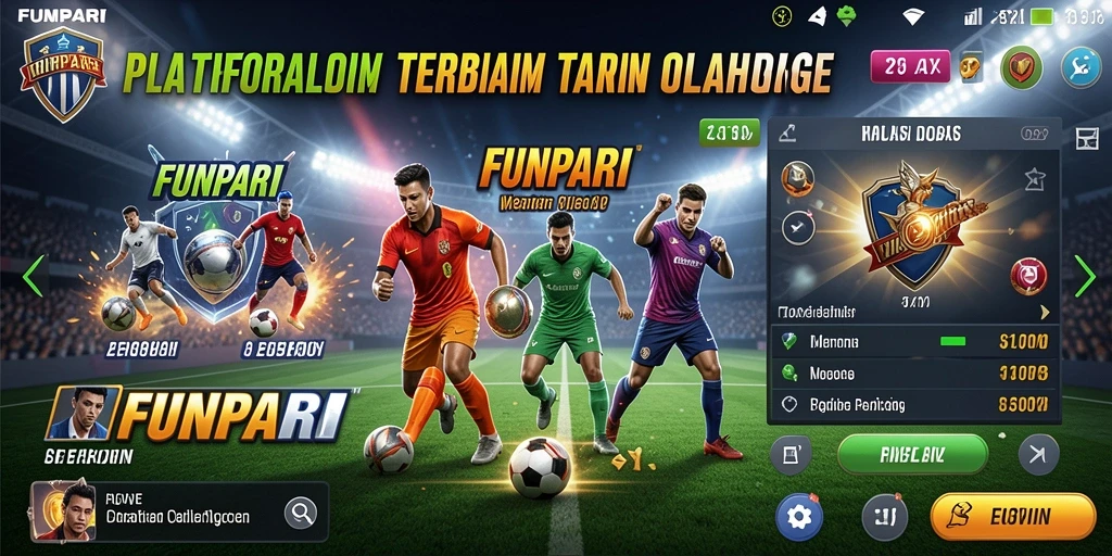 Screenshot utama FUNPARI menampilkan pengalaman taruhan olahraga yang menarik.