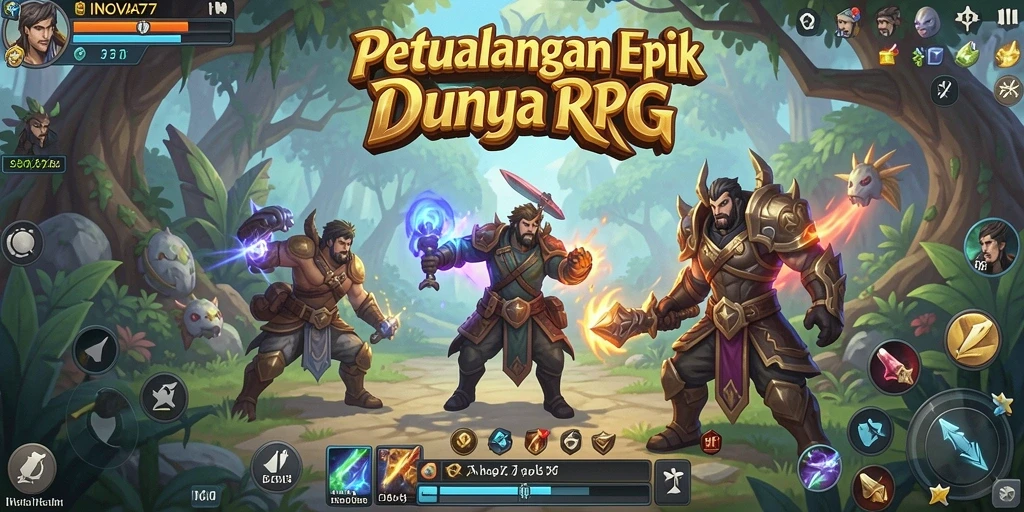 Tampilan menakjubkan dari gameplay RPG di INOVA77.