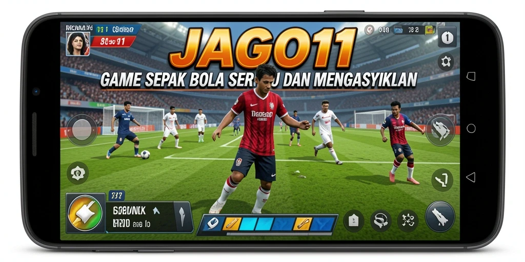 Gameplay menarik dari JAGO11 dengan aksi sepak bola seru.