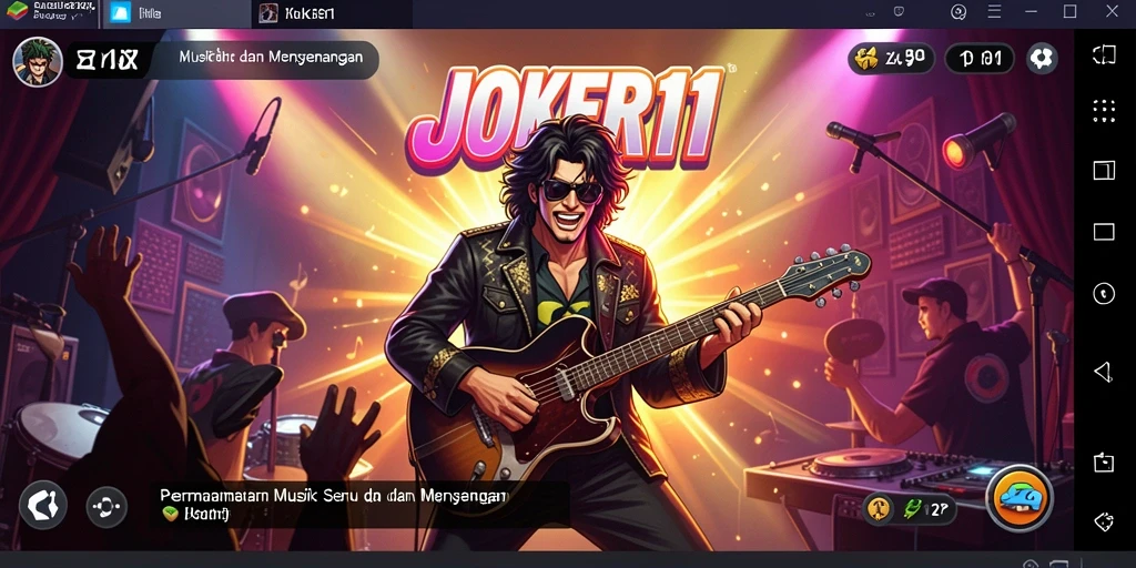 Tangkapan layar JOKER11 memperlihatkan gameplay musik yang menarik dan interaktif.