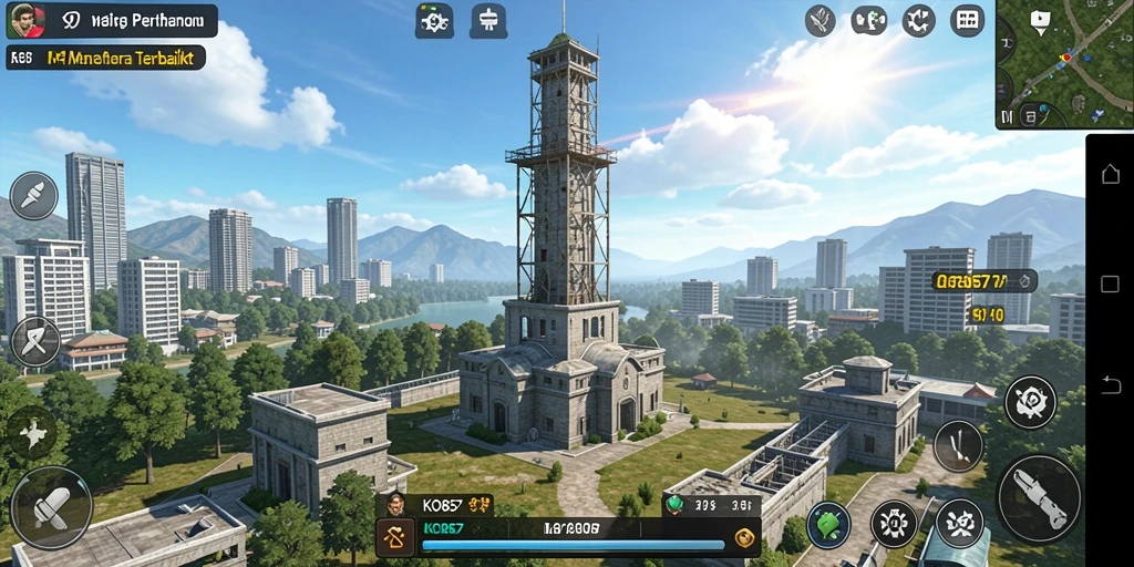 Gameplay KO857 yang mendebarkan dalam genre Tower Defense.