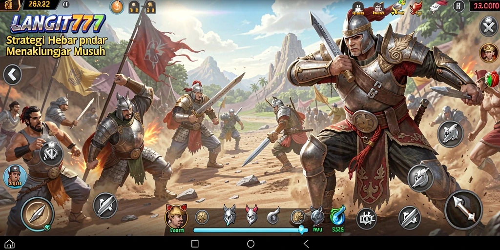 Tampilan gameplay LANGIT777 yang menakjubkan dan penuh strategi.