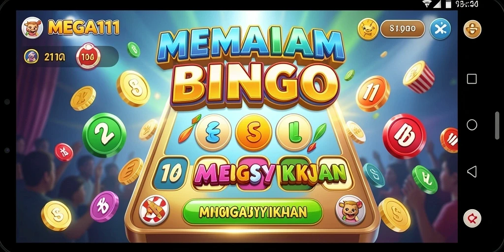 Tampilan gameplay seru di MEGA111 dengan tema Bingo yang menarik.