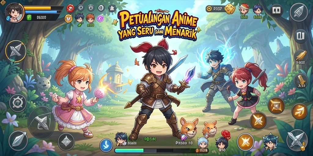 Tampilan screenshot PRG007 dengan aksi karakter Anime yang dinamis.