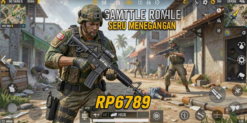 Tampilan gameplay seru dalam RP6789 yang penuh aksi Battle Royale.