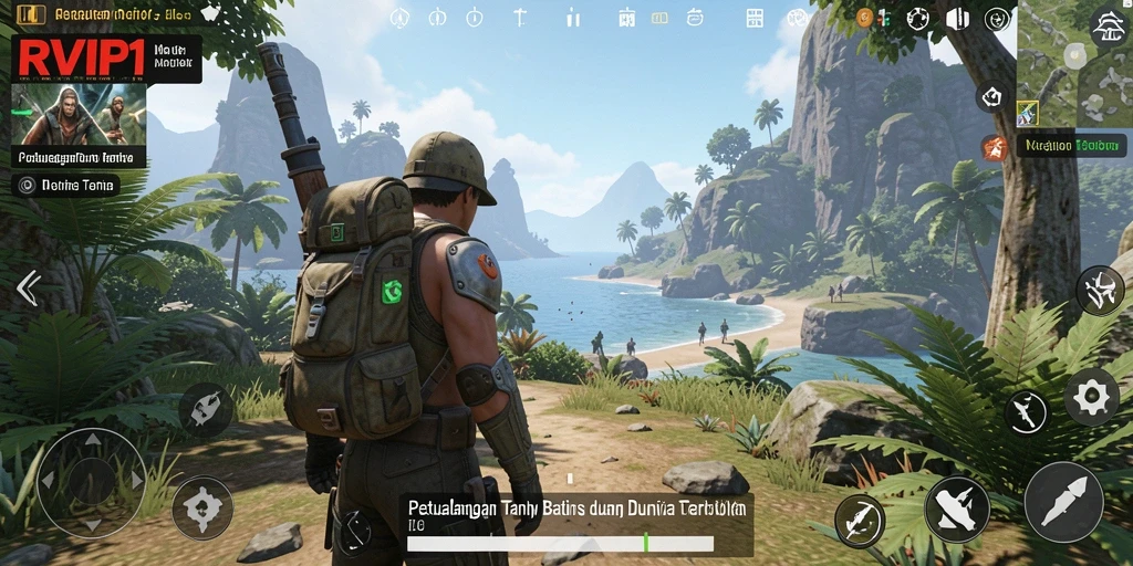Tampilan gameplay Open World yang menakjubkan di RVIP1.