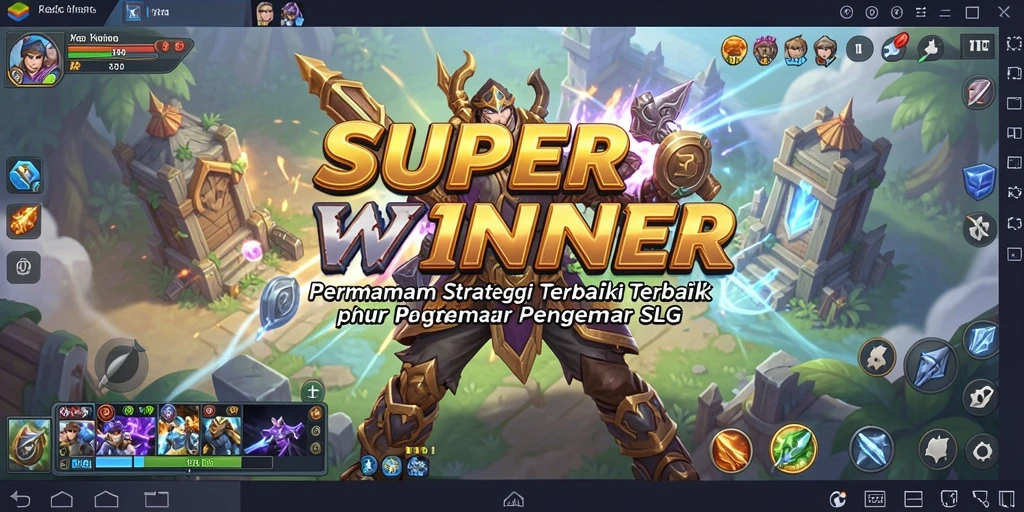 Menampilkan gameplay mendalam di dunia SUPERWINNER.